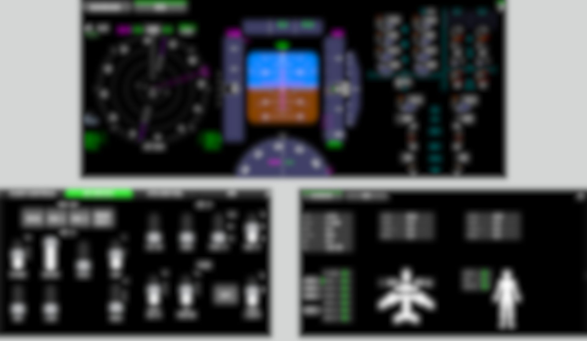 Single Pilot Cockpit Overview — NDA blurred