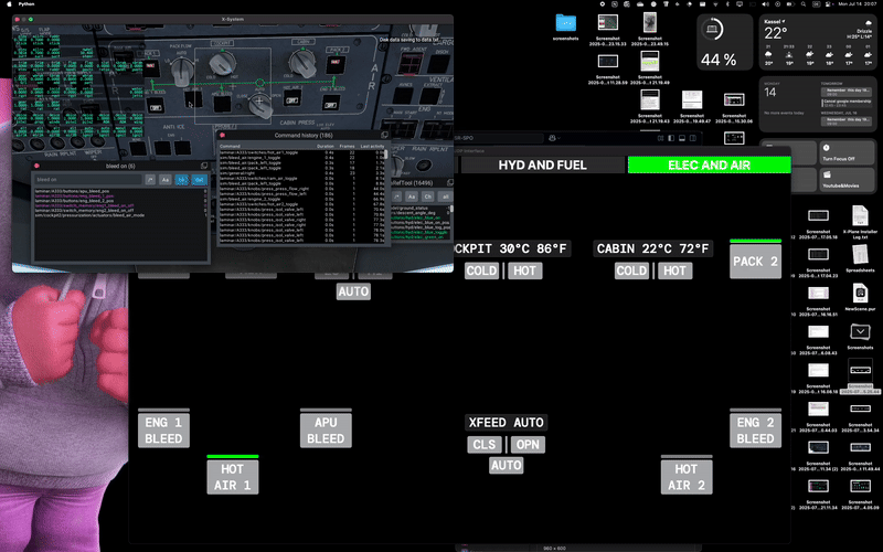HYD/FUEL and ELEC/AIR systems live testing