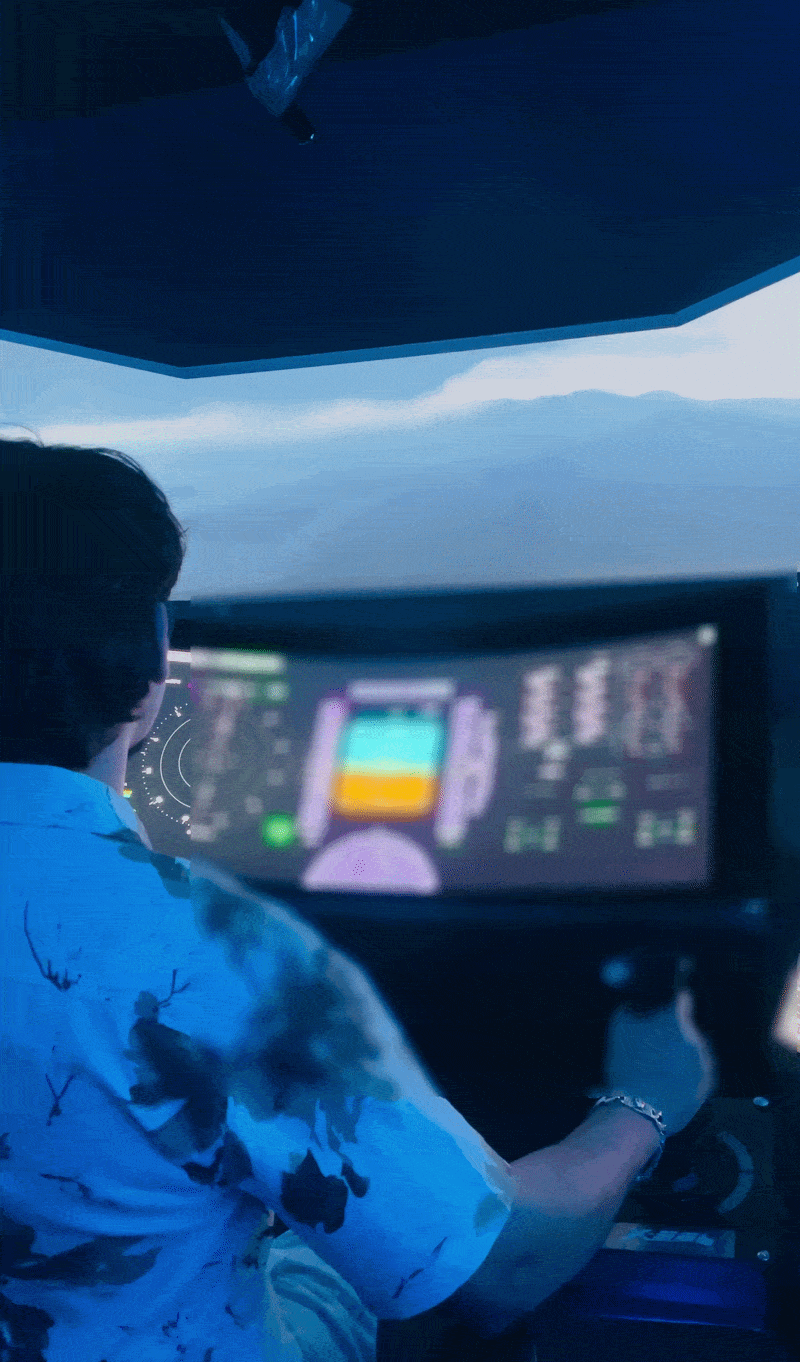 Live flight test with GUI active